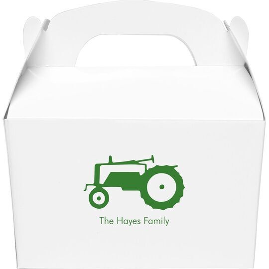 Tractor Gable Favor Boxes